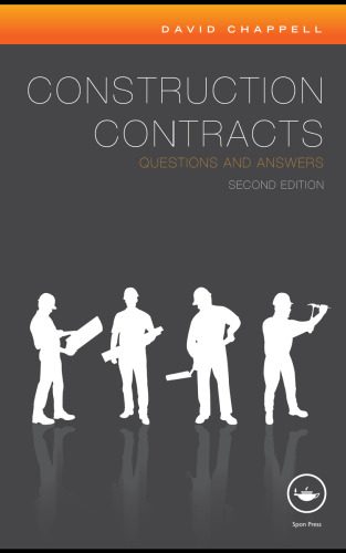 خرید و دانلود نسخه کامل کتاب Construction Contracts: Questions and Answers, Second Edition_68f74dc600801.jpeg خرید و دانلود نسخه کامل کتاب Construction Contracts: Questions and Answers, Second Edition