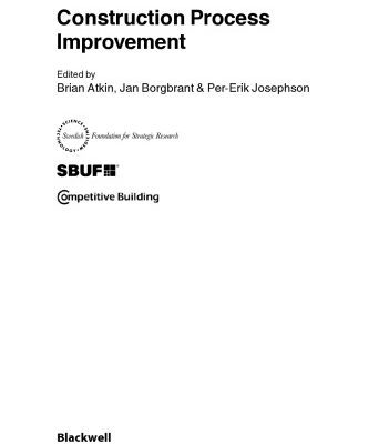 خرید و دانلود نسخه کامل کتاب Construction Process Improvement