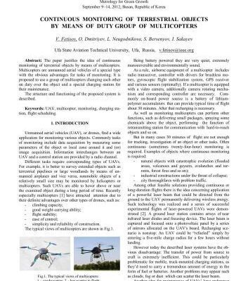 خرید و دانلود نسخه کامل کتاب Continuous monitoring of terrestrial objects by means of duty group of multicopters