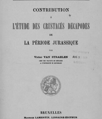 خرید و دانلود نسخه کامل کتاب Contribution a l’étude des Crustacés décapodes de la période Jurassique