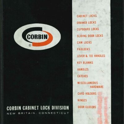 خرید و دانلود نسخه کامل کتاب Corbin Cabinet Locks 1964 Catalog