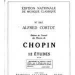 خرید و دانلود نسخه کامل کتاب Cortot – Edition de travail Chopin Etudes op.25