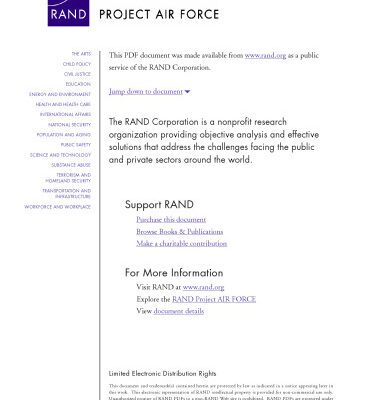 خرید و دانلود نسخه کامل کتاب Cost-Benefit Analysis of the 2006 Air Force Materiel Command Test and Evaluation Proposal