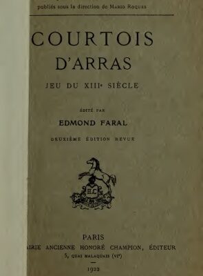 خرید و دانلود نسخه کامل کتاب Courtois d’Arras, jeu du XIIIe siècle