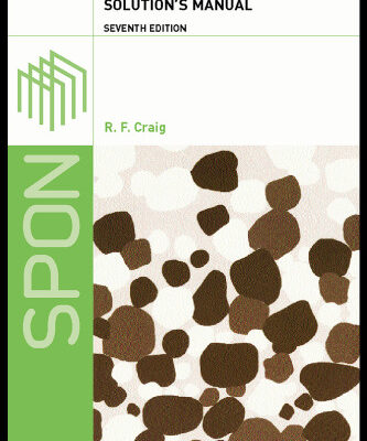 خرید و دانلود نسخه کامل کتاب Craig’s Soil Mechanics: Solutions Manual