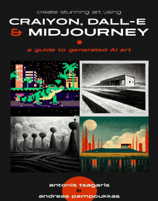 خرید و دانلود نسخه کامل کتاب Create Stunning AI Art Using Craiyon,  DALL-E and Midjourney: A Guide to  Generated Art for Everyone –  +  PDF