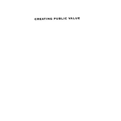 خرید و دانلود نسخه کامل کتاب Creating Public Value: Strategic Management in Government