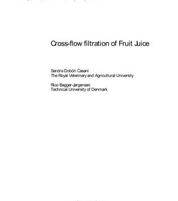 خرید و دانلود نسخه کامل کتاب Cross-flow filtration of Fruit Juice (Перекрестная фильтрация фруктовых соков)