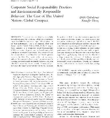 خرید و دانلود نسخه کامل کتاب CSR Practices and Env Responsible Behavior