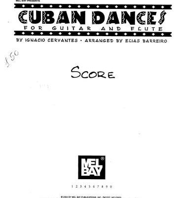 خرید و دانلود نسخه کامل کتاب Cuban dances for guitar and flute