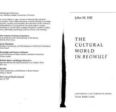 خرید و دانلود نسخه کامل کتاب Cultural World in Beowulf (Anthropological Horizons)
