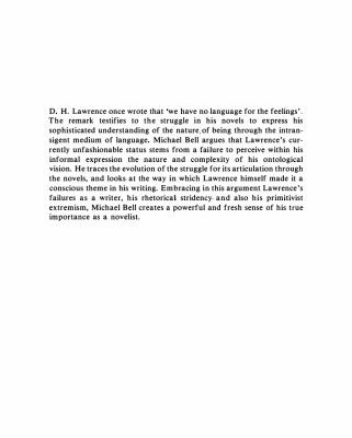 خرید و دانلود نسخه کامل کتاب D. H. Lawrence: Language and Being