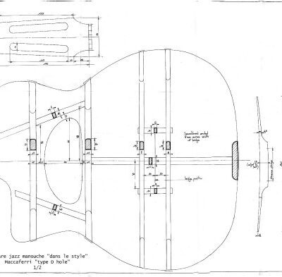 خرید و دانلود نسخه کامل کتاب D Soundhole Django Reinhardt Guitar Plan Plans
