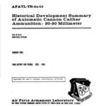 خرید و دانلود نسخه کامل کتاب Нistorical development summary of automatic cannon caliber ammunition: 20-30 millimeter. / Дейл М. Дэвис. Итоги исторического развития боеприпасов к автоматическим пушкам калибра 20-30 мм