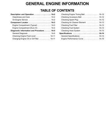 خرید و دانلود نسخه کامل کتاب Daewoo Matiz Service Manual
