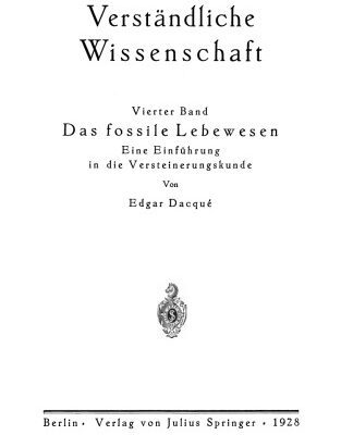 خرید و دانلود نسخه کامل کتاب Das fossile Lebewesen: Eine Einführung in die Versteinerungskunde