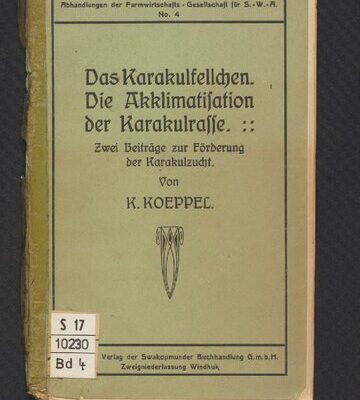 خرید و دانلود نسخه کامل کتاب Das Karakulfellchen / Die Akklimatisation der Karakulrasse ; zwei Beiträge zur Förderung der Karakulzucht