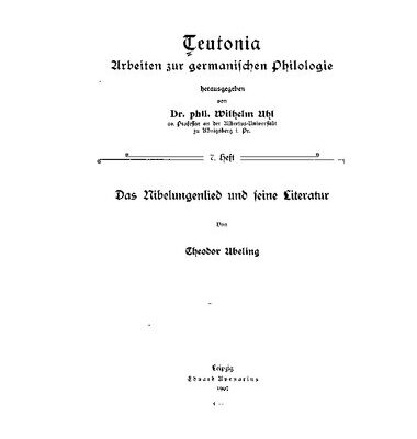 خرید و دانلود نسخه کامل کتاب Das Nibelungenlied und seine Literatur