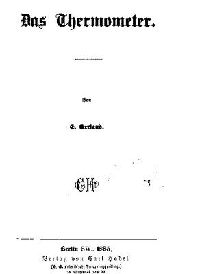 خرید و دانلود نسخه کامل کتاب Das Thermometer