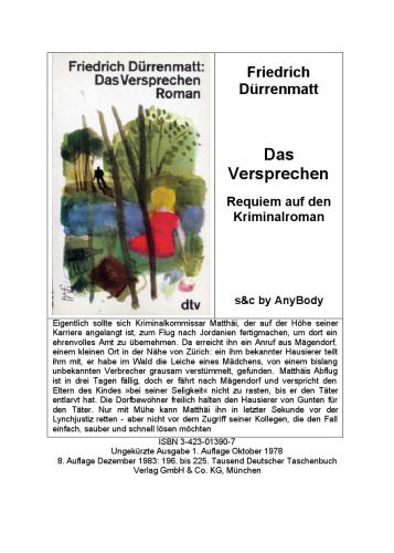 خرید و دانلود نسخه کامل کتاب Das Versprechen. Requiem auf den Kriminalroman_68ed5a45ba5b2.jpeg خرید و دانلود نسخه کامل کتاب Das Versprechen. Requiem auf den Kriminalroman