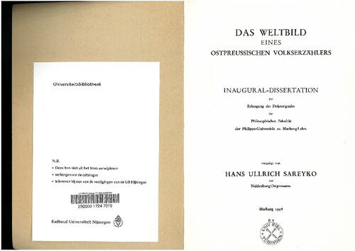 خرید و دانلود نسخه کامل کتاب Das Weltbild eines ostpreussischen Volkserzählers_68edf47a549f5.jpeg خرید و دانلود نسخه کامل کتاب Das Weltbild eines ostpreussischen Volkserzählers