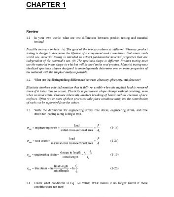 خرید و دانلود نسخه کامل کتاب Deformation and Fracture Mechanics of Engineering Materials Solution Manual