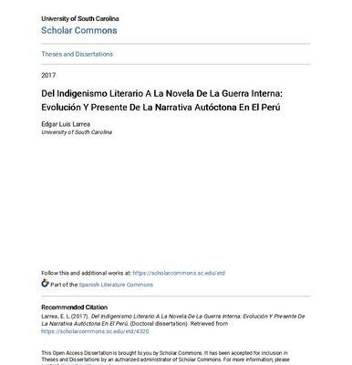 خرید و دانلود نسخه کامل کتاب Del indigenismo literario a la novela de la guerra interna : Evolución y presente de la narrativa autóctona en el Perú