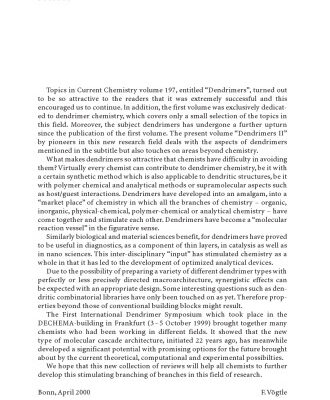 خرید و دانلود نسخه کامل کتاب Dendrimers II: Architecture, Nanostructure and Supramolecular Chemistry