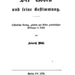 خرید و دانلود نسخه کامل کتاب Der Boden und seine Bestimmung. Öffentlicher Vortrag, gehalten zum Besten gemeinnütziger Stiftungen in Caffel [Kassel]