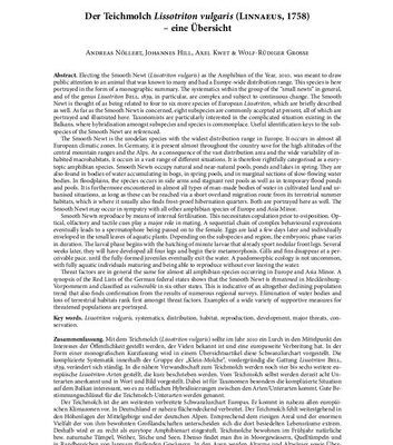 خرید و دانلود نسخه کامل کتاب Der Teichmolch Lissotriton vulgaris (Linnaeus 1758) – Eine Übersicht