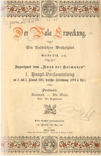 خرید و دانلود نسخه کامل کتاب Der Wala Erweckung ; zugeeignet dem “Bund der Germanen” am 2. und 3. Julmond 2007, deutscher Zeitrechnung (1894 n. Chr.)_68edf0f832da5.jpeg خرید و دانلود نسخه کامل کتاب Der Wala Erweckung ; zugeeignet dem “Bund der Germanen” am 2. und 3. Julmond 2007, deutscher Zeitrechnung (1894 n. Chr.)