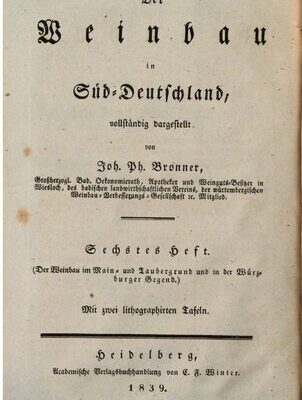 خرید و دانلود نسخه کامل کتاب Der Weinbau des Main- und Taubergrundes und der Würzburger Gegend