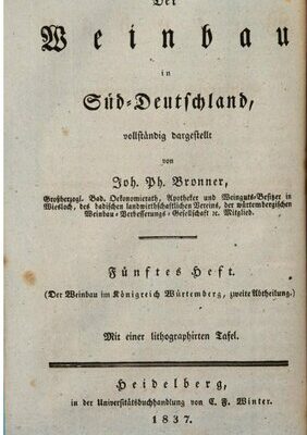 خرید و دانلود نسخه کامل کتاب Der Weinbau im Königreich Württemberg [Würtemberg]
