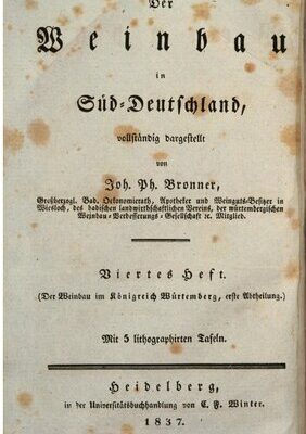 خرید و دانلود نسخه کامل کتاب Der Weinbau im Königreich Württemberg [Würtemberg]