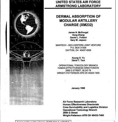 خرید و دانلود نسخه کامل کتاب Dermal Absorption of Modular Artillery Charge (XM232)