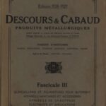 خرید و دانلود نسخه کامل کتاب Descours & Cabaud Produits Metallurgiques 1928-1929