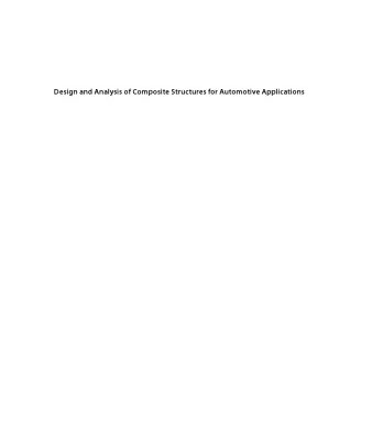 خرید و دانلود نسخه کامل کتاب Design and Analysis of Composite Structures for Automotive Applications
