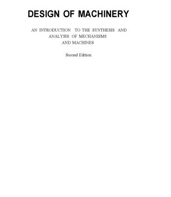 خرید و دانلود نسخه کامل کتاب Design of Machinery (McGraw-Hill Series in Mechanical Engineering)