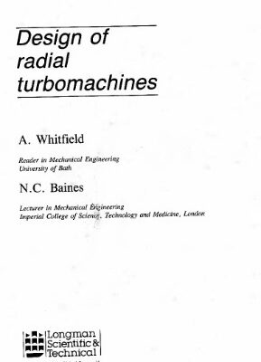 خرید و دانلود نسخه کامل کتاب Design of Radial Turbomachines