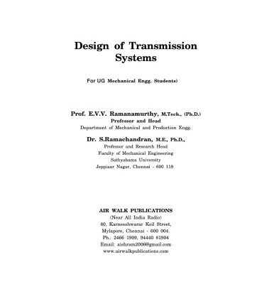 خرید و دانلود نسخه کامل کتاب Design Of Transmission Systems