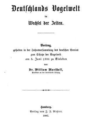خرید و دانلود نسخه کامل کتاب Deutschlands Vogelwelt im Wechsel der Zeiten. Vortrag, gehalten in der Jahresversammlung des deutschen Vereins zum Schutze der Vogelwelt am 5. Juni 1886 zu Eisleben