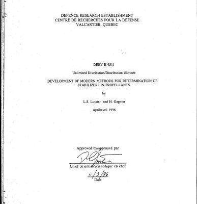 خرید و دانلود نسخه کامل کتاب Development of modern methods for determination of stabilizers in propellants