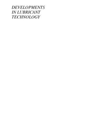 خرید و دانلود نسخه کامل کتاب Developments in Lubricant Technology