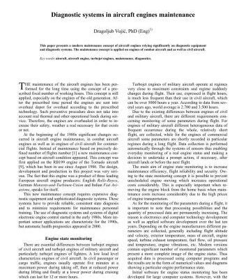 خرید و دانلود نسخه کامل کتاب Diagnostic systems in aircraft engines maintenance