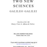 خرید و دانلود نسخه کامل کتاب Dialogues Concerning Two New Sciences