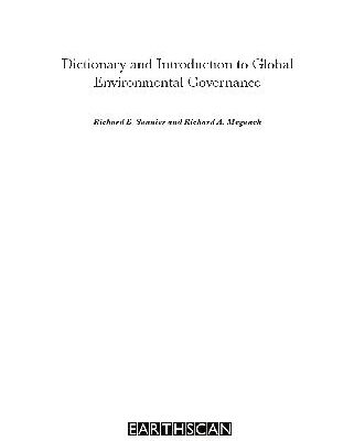 خرید و دانلود نسخه کامل کتاب Dictionary and Introduction to Global Environmental Governance (2007)(en)(431s)