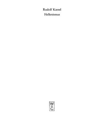 خرید و دانلود نسخه کامل کتاب Die Abgrenzung des Hellenismus in der griechischen Literaturgeschichte