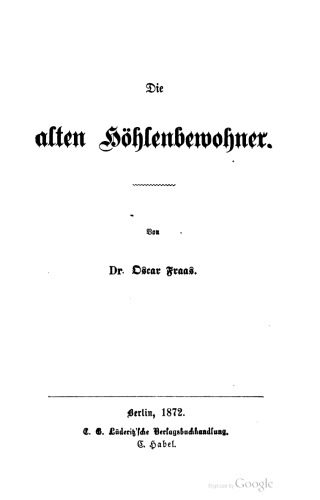 خرید و دانلود نسخه کامل کتاب Die alten Höhlenbewohner_68e224707c273.jpeg خرید و دانلود نسخه کامل کتاب Die alten Höhlenbewohner
