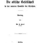 خرید و دانلود نسخه کامل کتاب Die attische Gesellschaft in der neueren Komödie der Griechen. Vortrag