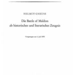 خرید و دانلود نسخه کامل کتاب Die Battle of Maldon als historisches und literarisches Zeugnis